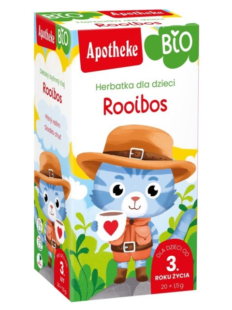 HERBATKA DLA DZIECI - ROOIBOS BIO (20 x 1,5 g) 30 g - APOTHEKE APOTHEKE (herbatki dla dzieci, dorosłych, błonnik
