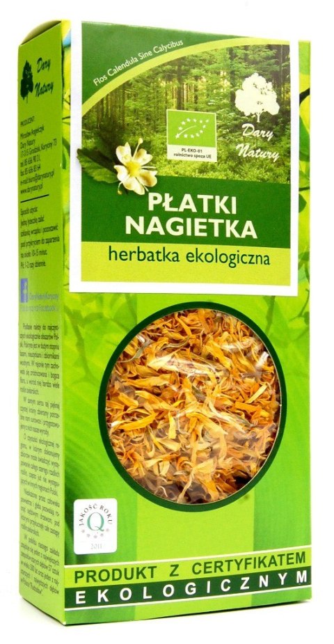 HERBATKA PŁATKI NAGIETKA BIO 25 g - DARY NATURY DARY NATURY - herbatki