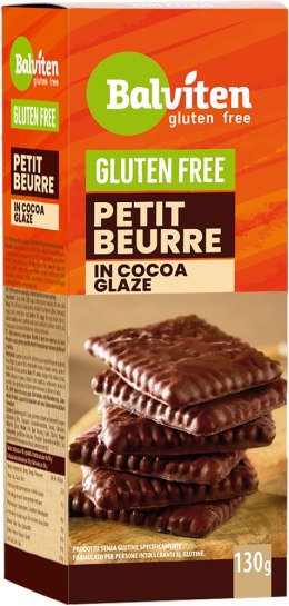 HERBATNIKI MAŚLANE PETIT BEURRE W POLEWIE KAKAOWEJ BEZGLUTENOWE 130 g - BALVITEN BALVITEN (chleby, mieszanki do wypieku)
