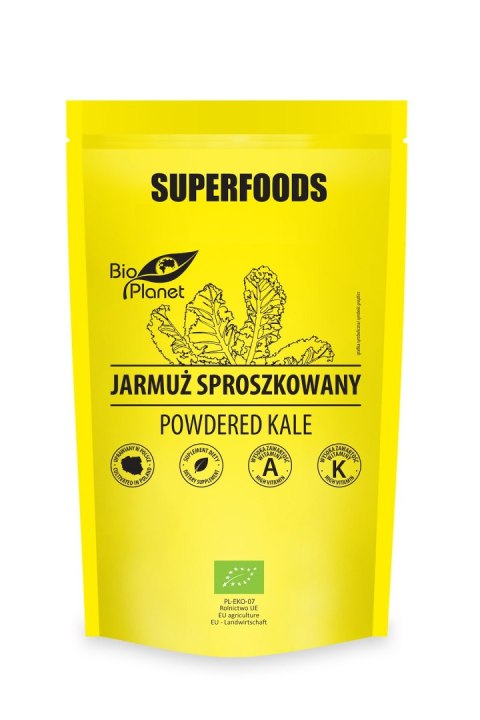 JARMUŻ SPROSZKOWANY BIO 125 g - BIO PLANET SUPERFOODS BIO PLANET - seria SUPERFOODS