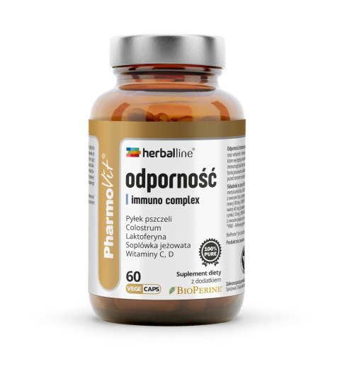 KAPSUŁKI NA ODPORNOŚĆ (IMMUNO COMPLEX) BEZGLUTENOWE 60 szt. - PHARMOVIT (HERBALLINE) PHARMOVIT (suplementy diety)