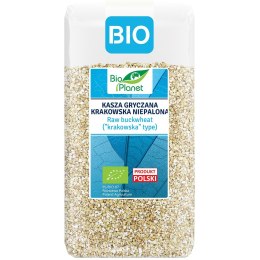 KASZA GRYCZANA KRAKOWSKA NIEPALONA BIO 500 g - BIO PLANET BIO PLANET - seria NIEBIESKA (ryże, kasze, ziarna)