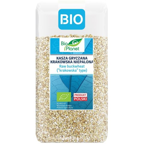 KASZA GRYCZANA KRAKOWSKA NIEPALONA BIO 500 g - BIO PLANET BIO PLANET - seria NIEBIESKA (ryże, kasze, ziarna)