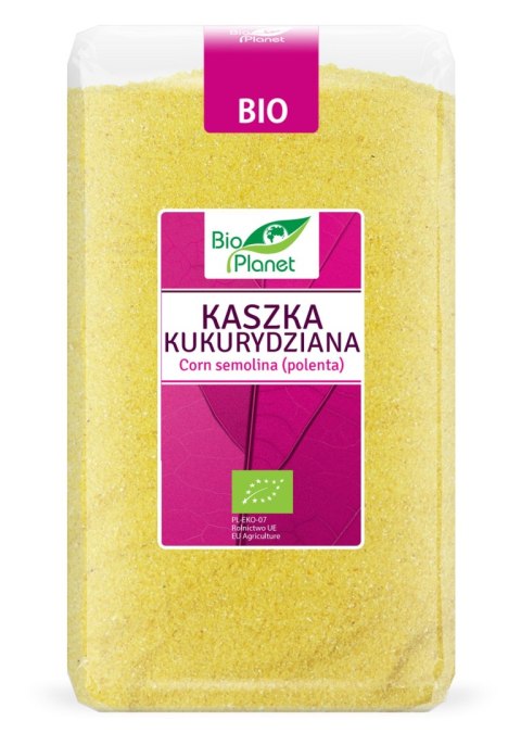 KASZKA KUKURYDZIANA BIO 1 kg - BIO PLANET BIO PLANET - seria RÓŻOWA (płatki, otręby, musli)