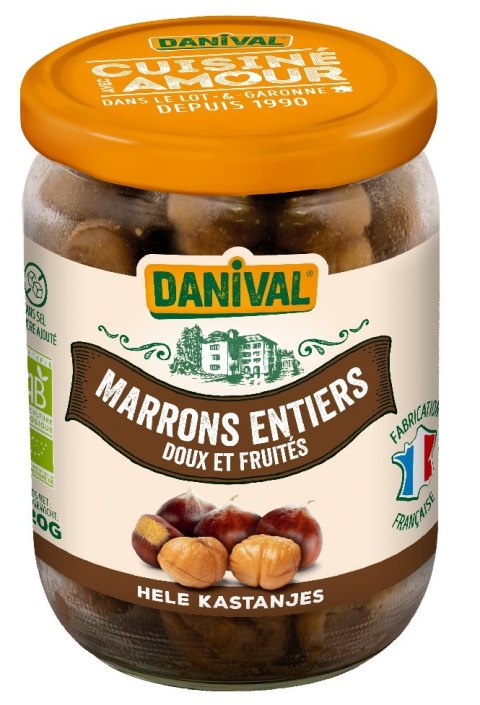 KASZTANY JADALNE CAŁE (GOTOWANE) BIO 320 g - DANIVAL DANIVAL (miso, kasztany jadalne)