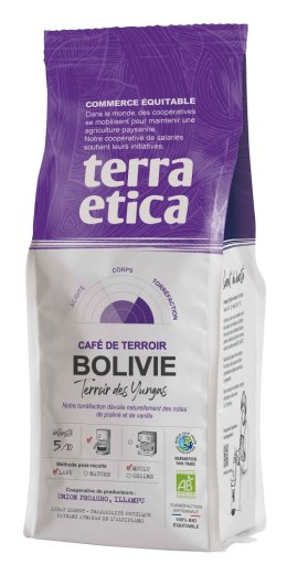 KAWA MIELONA ARABICA 100 % BOLIWIA FAIR TRADE BIO 250 g - TERRA ETICA TERRA ETICA (kawy, czekolady do picia, kakao)