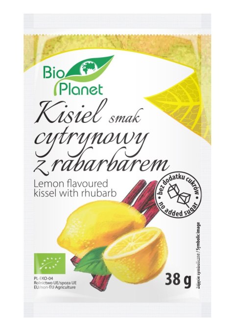 KISIEL O SMAKU CYTRYNOWYM Z RABARBAREM BIO 38 g - BIO PLANET BIO PLANET - seria INNE