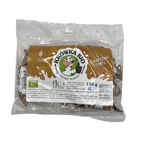 KRÓWKI KLASYCZNE O SMAKU TOFFI BEZGLUTENOWE BIO 150 g - EKOFLORKA EKOFLORKA (krówki)