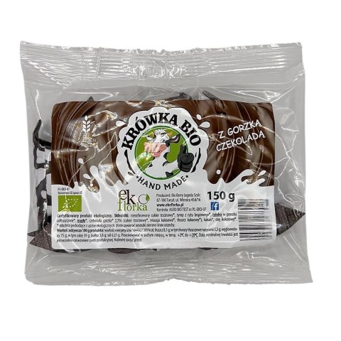 KRÓWKI Z CZEKOLADĄ GORZKĄ BEZGLUTENOWE BIO 150 g - EKOFLORKA EKOFLORKA (krówki)