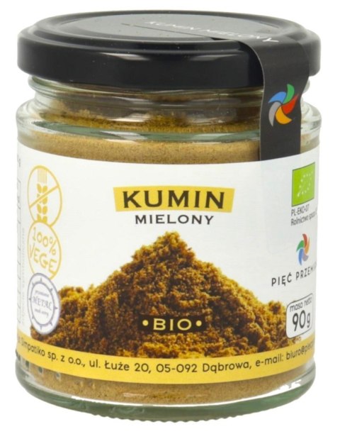 KUMIN MIELONY BEZGLUTENOWY BIO 90 g - PIĘĆ PRZEMIAN PIĘĆ PRZEMIAN (produkty spożywcze)