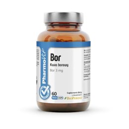 KWAS BOROWY (3 mg) BEZGLUTENOWY 60 KAPSUŁEK - PHARMOVIT (CLEAN LABEL) PHARMOVIT (suplementy diety)