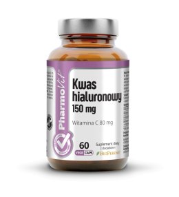KWAS HIALURONOWY (150 mg) BEZGLUTENOWY 60 KAPSUŁEK - PHARMOVIT (CLEAN LABEL) PHARMOVIT (suplementy diety)