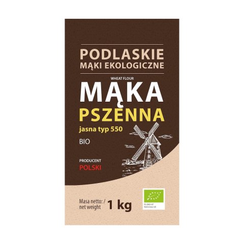 MĄKA PSZENNA JASNA TYP 550 BIO 1 kg - BIO LIFE (MĄKI PODLASKIE) BIO LIFE (mąki)