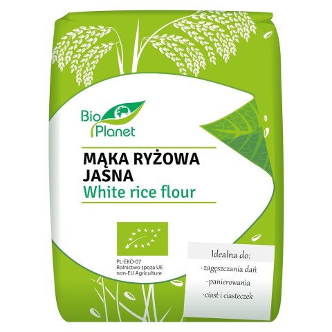 MĄKA RYŻOWA JASNA BIO 1 kg - BIO PLANET BIO PLANET - seria MĄKI I SKROBIE