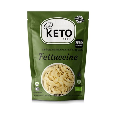 MAKARON (KONJAC) FETTUCCINE BEZGLUTENOWY BIO 270 g (200 g) - KETO CHEF KETO CHEF (makarony konjac)