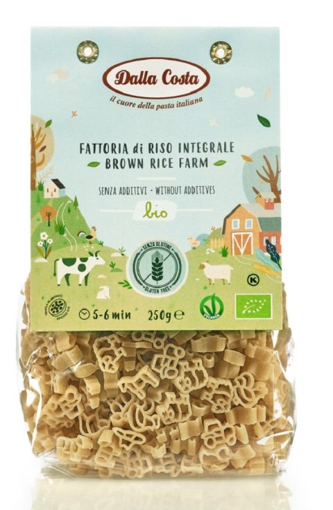 MAKARON (RYŻOWY RAZOWY) FARMA BEZGLUTENOWY BIO 250 g - DALLA COSTA DALLA COSTA (makarony)