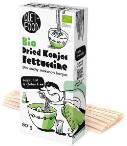 MAKARON (SUCHY KONJAC) FETTUCCINE BEZGLUTENOWY BIO 80 g - DIET-FOOD DIET-FOOD