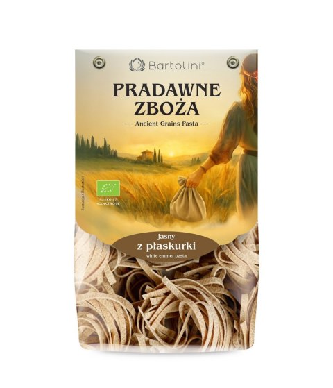 MAKARON (Z PŁASKURKI JASNY) GNIAZDA TAGLIATELLE BIO 250 g - BARTOLINI (PRADAWNE ZBOŻA) BARTOLINI (makarony)