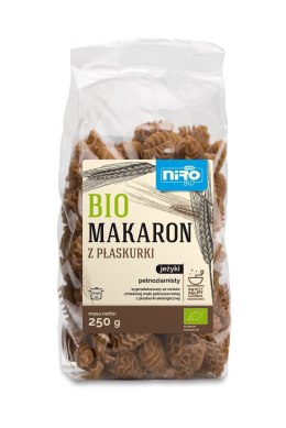MAKARON (Z PŁASKURKI RAZOWY) JEŻYKI BIO 250 g - NIRO NIRO (makarony orkiszowe)