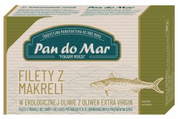 MAKRELA FILETY W BIO OLIWIE Z OLIWEK EXTRA VIRGIN 120 g - PAN DO MAR PAN DO MAR (rybołówstwo zrównoważone)