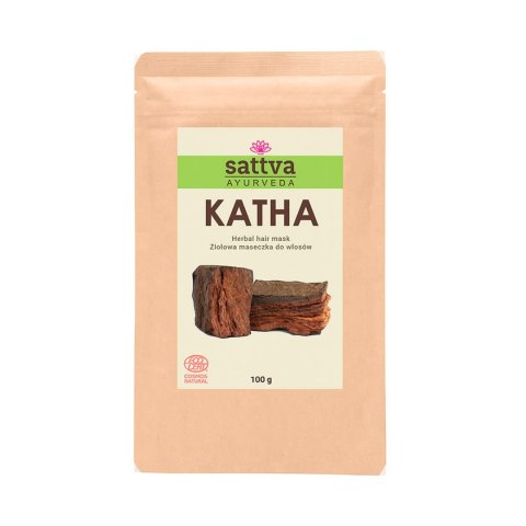 MASECZKA ZIOŁOWA DO WŁOSÓW KATHA ECO 100 g - SATTVA (AYURVEDA) SATTVA (kosmetyki ajurwedyjskie, kadzidełka)