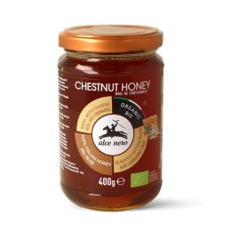 MIÓD KASZTANOWY BIO 400 g - ALCE NERO ALCE NERO (włoskie produkty)