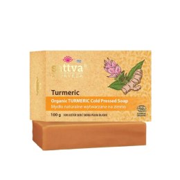 MYDŁO W KOSTCE DO CIAŁA KURKUMA ECO 100 g - SATTVA (AYURVEDA) SATTVA (kosmetyki ajurwedyjskie, kadzidełka)