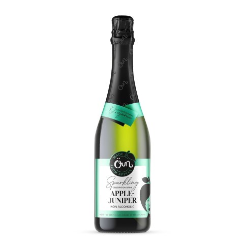 NAPÓJ BEZALKOHOLOWY JABŁKOWO - JAŁOWCOWY MUSUJĄCY BIO 750 ml - ÖUN ÖUN (napoje)