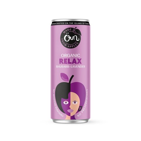 NAPÓJ NA RELAKS RABARBAR - LAWENDA BIO 250 ml - ÖUN ÖUN (napoje)