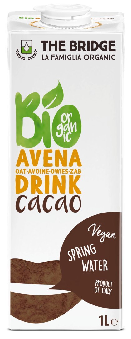 NAPÓJ OWSIANY O SMAKU CZEKOLADOWYM BIO 1 L - THE BRIDGE THE BRIDGE (napoje i desery roślinne)