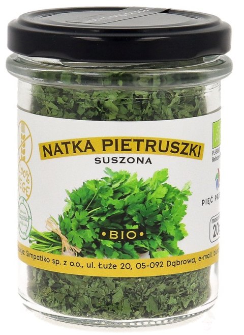 NATKA PIETRUSZKI SUSZONA BEZGLUTENOWA BIO 20 g - PIĘĆ PRZEMIAN PIĘĆ PRZEMIAN (produkty spożywcze)