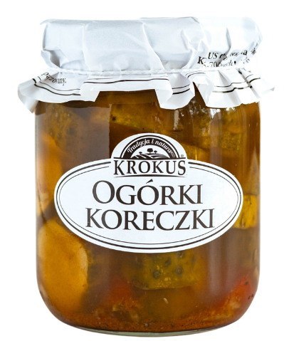 OGÓRKI KORECZKI KONSERWOWE 530 g (250 g) - KROKUS KROKUS (przetwory owocowe i warzywne)