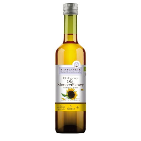 OLEJ SŁONECZNIKOWY TŁOCZONY NA ZIMNO BIO 500 ml - BIO PLANETE BIO PLANETE (oleje i oliwy)
