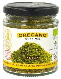 OREGANO SUSZONE BEZGLUTENOWE BIO 25 g - PIĘĆ PRZEMIAN PIĘĆ PRZEMIAN (produkty spożywcze)