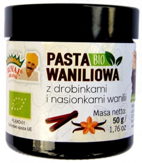 PASTA WANILIOWA BIO 50 g - ROYAL BRAND ROYAL BRAND (aromaty, ekstrakty, herbaty)