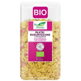 PŁATKI KUKURYDZIANE Z TRUSKAWKAMI BEZ DODATKU CUKRÓW BIO 250 g - BIO PLANET BIO PLANET - seria RÓŻOWA (płatki, otręby, musli)