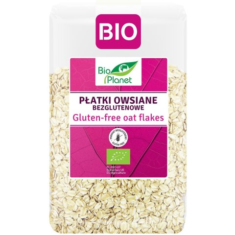 PŁATKI OWSIANE BEZGLUTENOWE BIO 1 kg - BIO PLANET BIO PLANET - seria RÓŻOWA (płatki, otręby, musli)