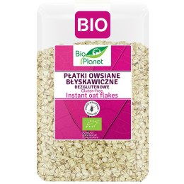 PŁATKI OWSIANE BŁYSKAWICZNE BEZGLUTENOWE BIO 1 kg - BIO PLANET BIO PLANET - seria RÓŻOWA (płatki, otręby, musli)