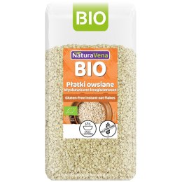 PŁATKI OWSIANE BŁYSKAWICZNE BEZGLUTENOWE BIO 300 g - NATURAVENA NATURAVENA
