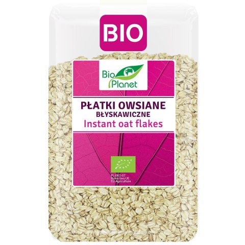 PŁATKI OWSIANE BŁYSKAWICZNE BIO 1 kg - BIO PLANET BIO PLANET - seria RÓŻOWA (płatki, otręby, musli)