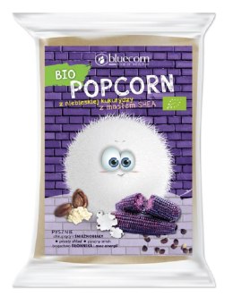 POPCORN Z NIEBIESKIEJ KUKURYDZY Z SHEA I SOLĄ DO PRZYGOTOWANIA W MIKROFALÓWCE BEZGLUTENOWY BIO 100 g - BLUECORN POPCROP (niebieska kukurydza, chrupki proteinowe)