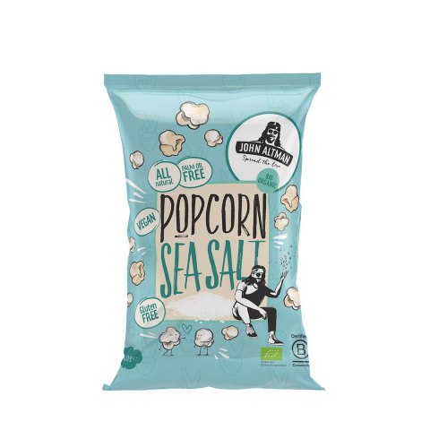 POPCORN Z SOLĄ MORSKĄ BEZGLUTENOWY BIO 60 g - JOHN ALTMAN JOHN ALTMAN (chipsy, popcorny)