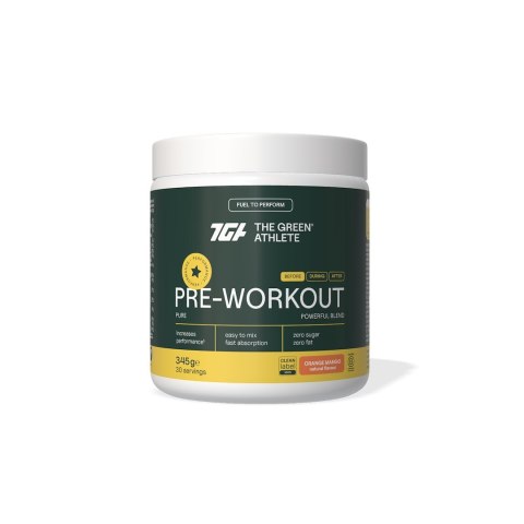 PRE-WORKOUT O SMAKU POMARAŃCZY I MANGO BEZGLUTENOWA 345 g - THE GREEN ATHLETE THE GREEN ATHLETE (suplementy)