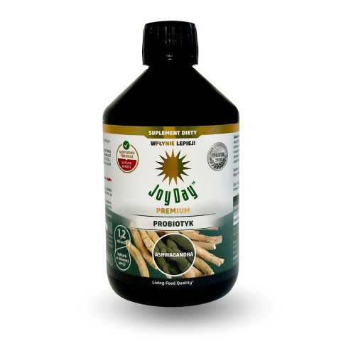 PROBIOTYK Z ASHWAGANDHĄ BEZGLUTENOWY BIO 500 ml - JOY DAY JOY DAY (napoje probiotyczne)
