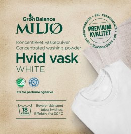 PROSZEK DO PRANIA BIAŁYCH UBRAŃ (KONCENTRAT) ECO 785 g (18 PRAŃ) - GRON BALANCE GRON BALANCE (kosmetyki, środki czystości)