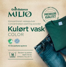 PROSZEK DO PRANIA KOLOROWYCH UBRAŃ (KONCENTRAT) ECO 785 g (18 PRAŃ) - GRON BALANCE GRON BALANCE (kosmetyki, środki czystości)