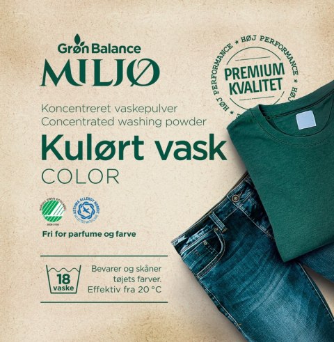 PROSZEK DO PRANIA KOLOROWYCH UBRAŃ (KONCENTRAT) ECO 785 g (18 PRAŃ) - GRON BALANCE GRON BALANCE (kosmetyki, środki czystości)