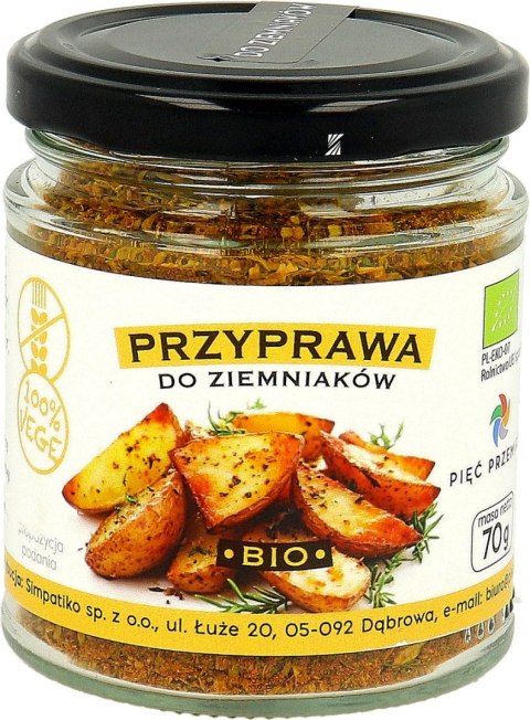 PRZYPRAWA DO ZIEMNIAKÓW BEZGLUTENOWA BIO 70 g - PIĘĆ PRZEMIAN PIĘĆ PRZEMIAN (produkty spożywcze)
