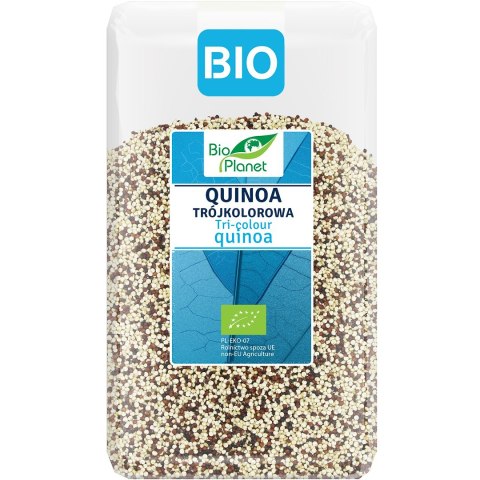 QUINOA TRÓJKOLOROWA BIO 1 kg - BIO PLANET BIO PLANET - seria NIEBIESKA (ryże, kasze, ziarna)