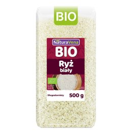 RYŻ BIAŁY DŁUGOZIARNISTY BEZGLUTENOWY BIO 500 g - NATURAVENA NATURAVENA